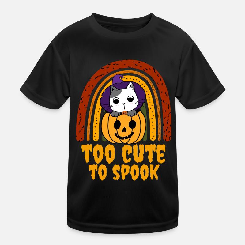 Halloween Cat for Halloween Kids Functional T-Shirt