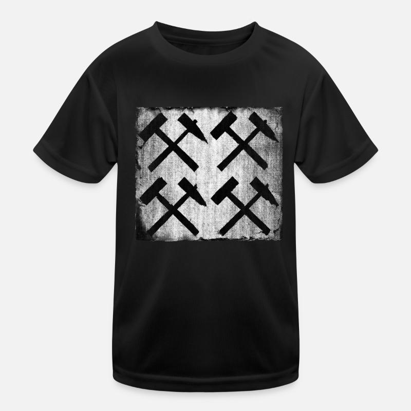 Mallet and Iron Mining Gift Kids Functional T-Shirt