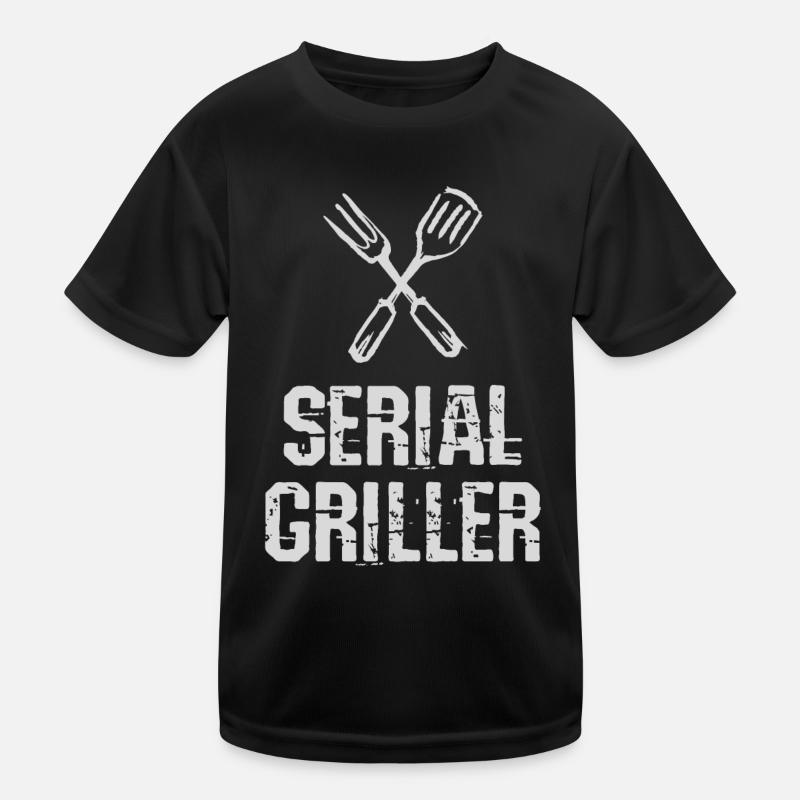 Seriengriller BBQ Grillprofi Grillbesteck Kinder Funktions-T-Shirt