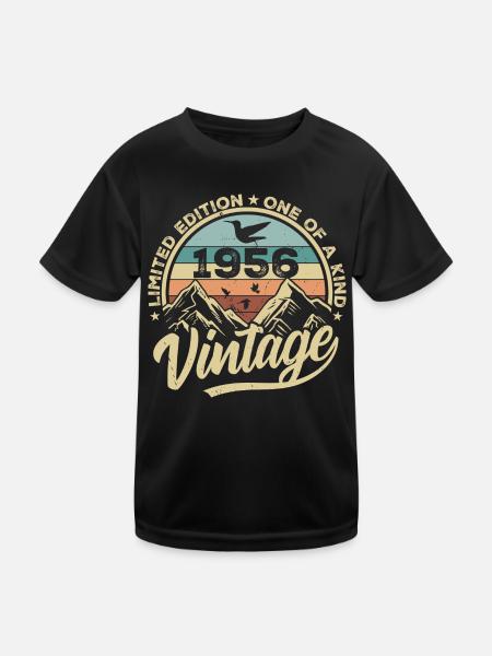Original Vintage 1956 Cadeau d’anniversaire 1956 - T-shirt sport Enfant - noir - Devant