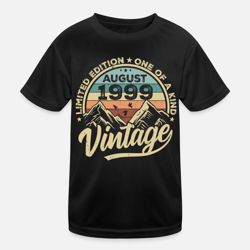 Geburtstag August 1999 Geburtstagsgeschenk August Kinder Funktions-T-Shirt