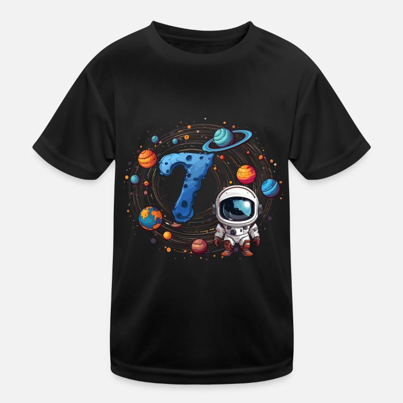 7. Geburtstag Astronaut Kosmonaut Kinder Funktions-T-Shirt