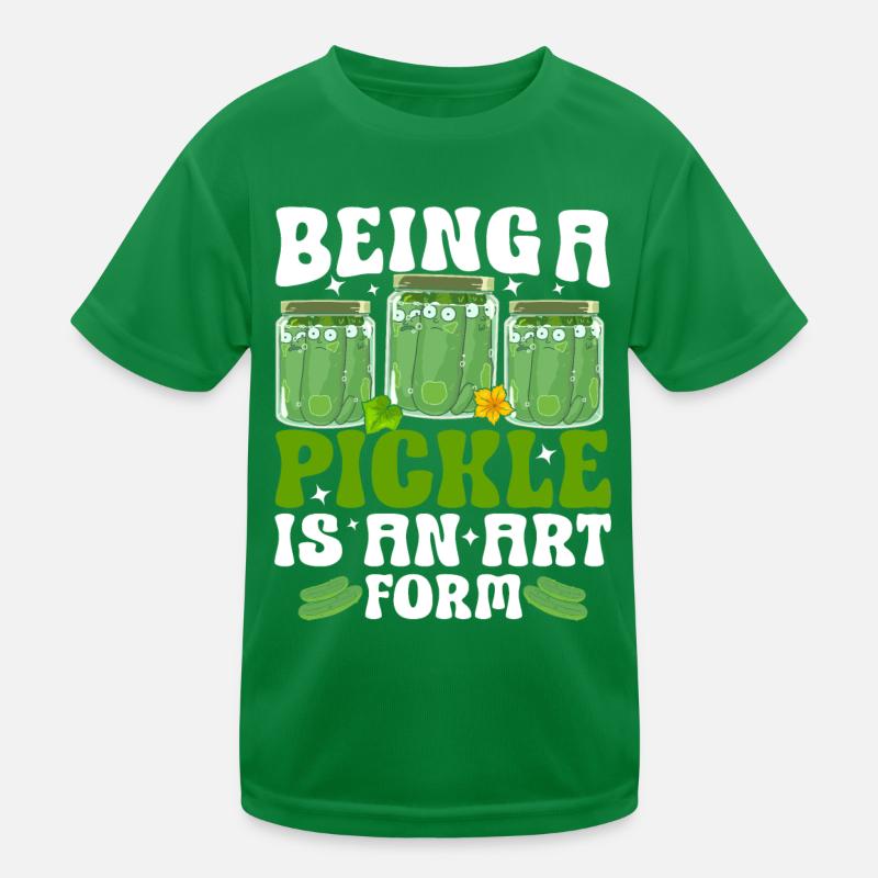 Être un cornichon est une forme d’art - Tshirt concombre T-shirt sport Enfant