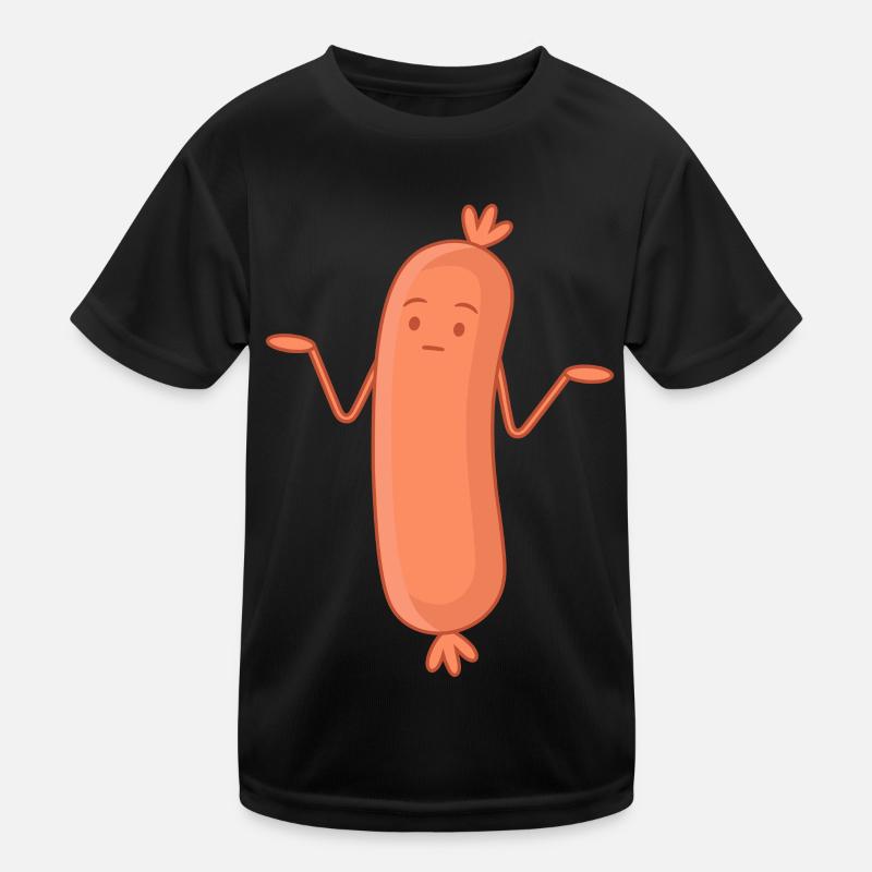 drôle de saucisses Bockwurst Shrug La saucisse n’a pas d’importance T-shirt sport Enfant