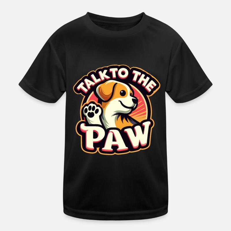 Petit Chien Patte Chien Propriétaire Maîtresse Mignon T-shirt sport Enfant