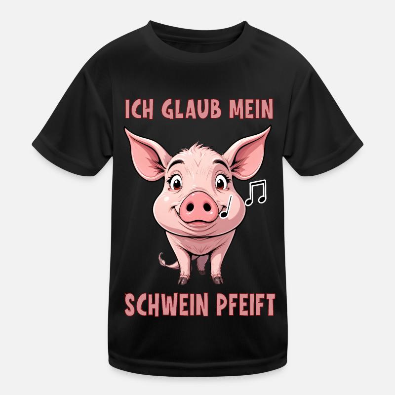Je pense que mon cochon siffle T-shirt sport Enfant
