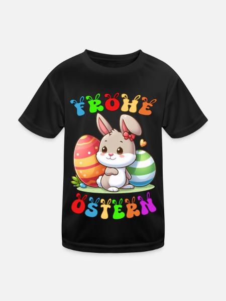 Happy Easter - Kids Functional T-Shirt - black - Front
