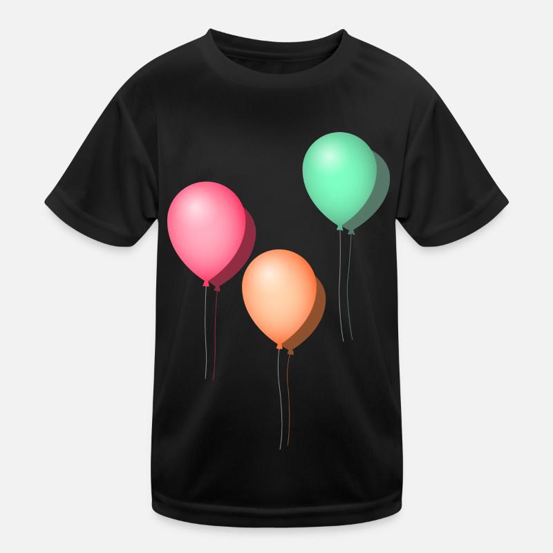 Luftballons Pastell Kinder Funktions-T-Shirt