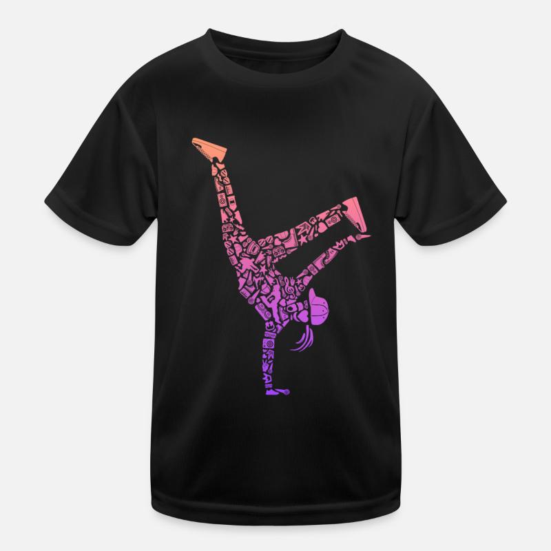 Breakdance Breakdancer Femmes Filles Breakdance T-shirt sport Enfant