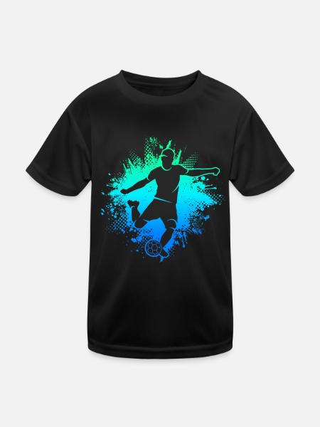 Soccer Soccer Men Boys Kids Soccer - Kids Functional T-Shirt - black - Front
