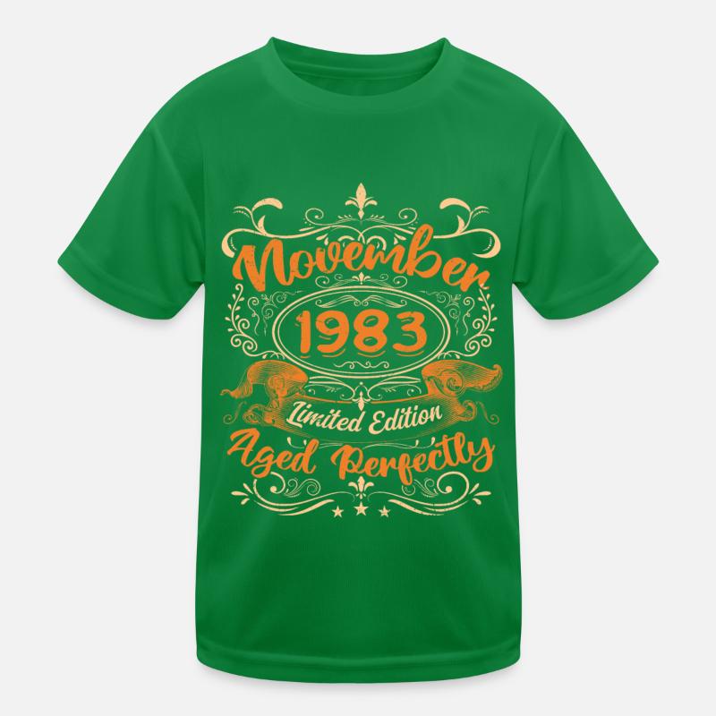 November 1983 Limitierte Auflage Kinder Funktions-T-Shirt