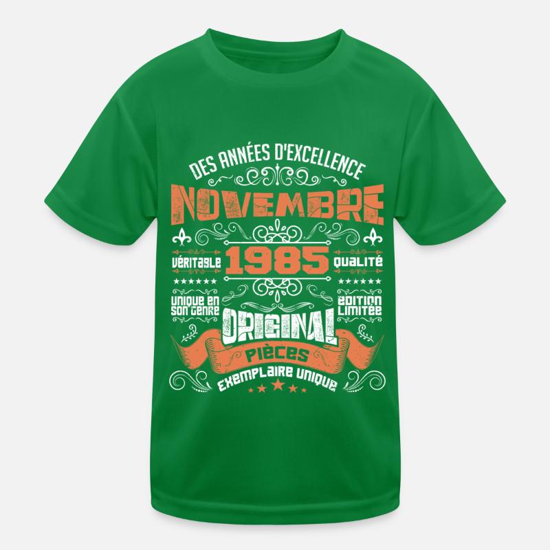 Novembre 1985 T-shirt sport Enfant