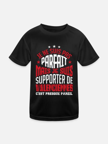 supporteur de Valenciennes - T-shirt sport Enfant - noir - Devant