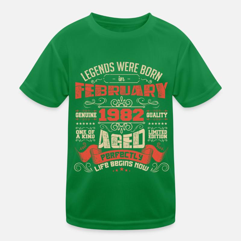 Legends were born in February 1982 | gift T-shirt sport Enfant