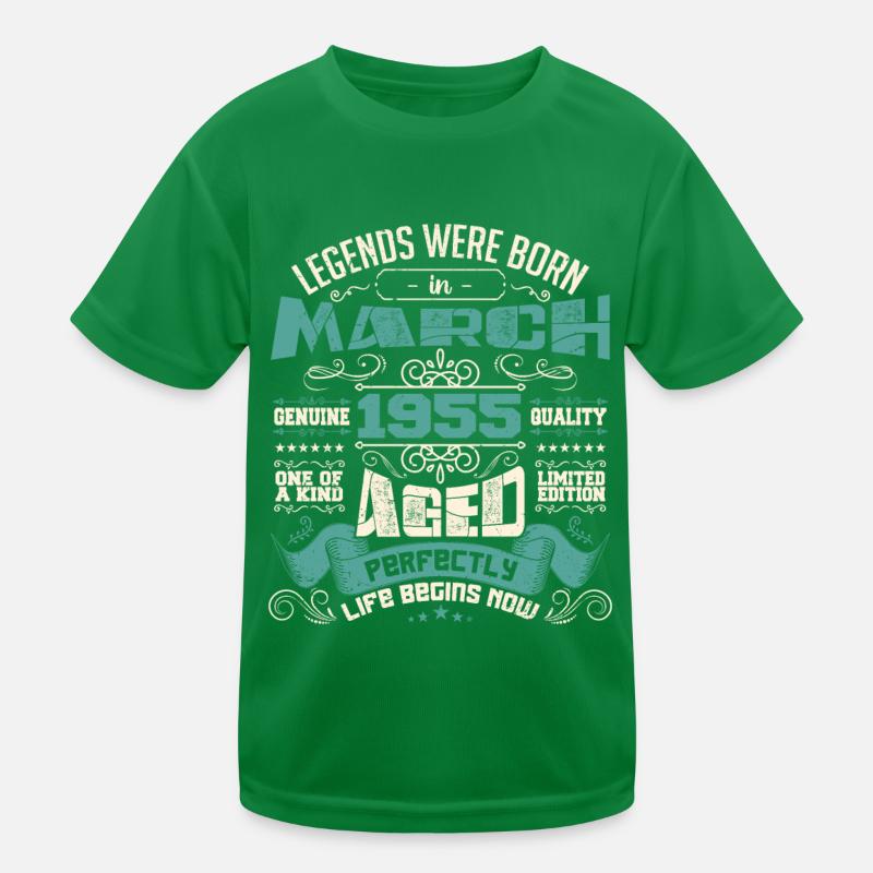 März 1955 | Geburtstagsgeschenk Kinder Funktions-T-Shirt