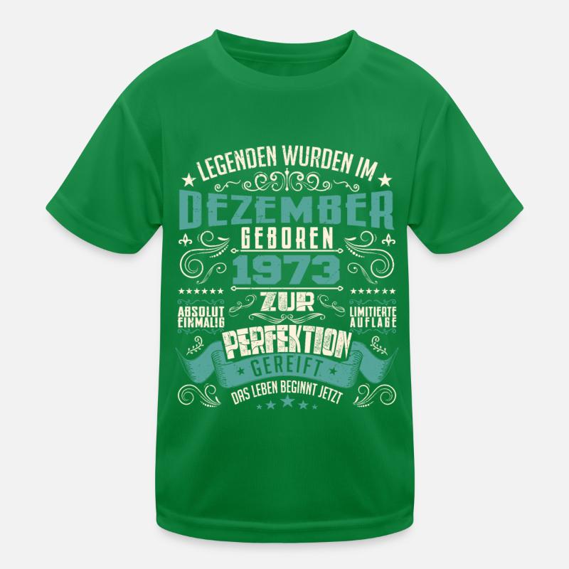 Legenden werden geboren im Dezember 1973 T-shirt sport Enfant