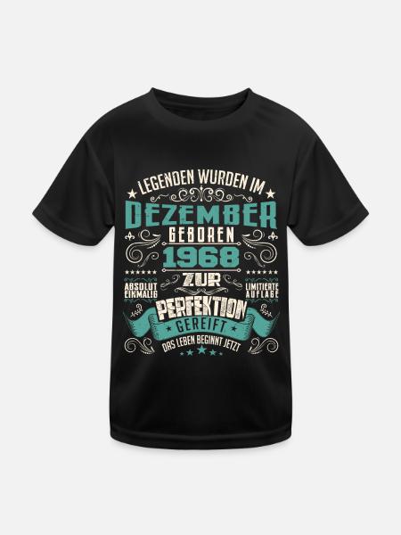 Legenden werden geboren im Dezember 1968 - T-shirt sport Enfant - noir - Devant