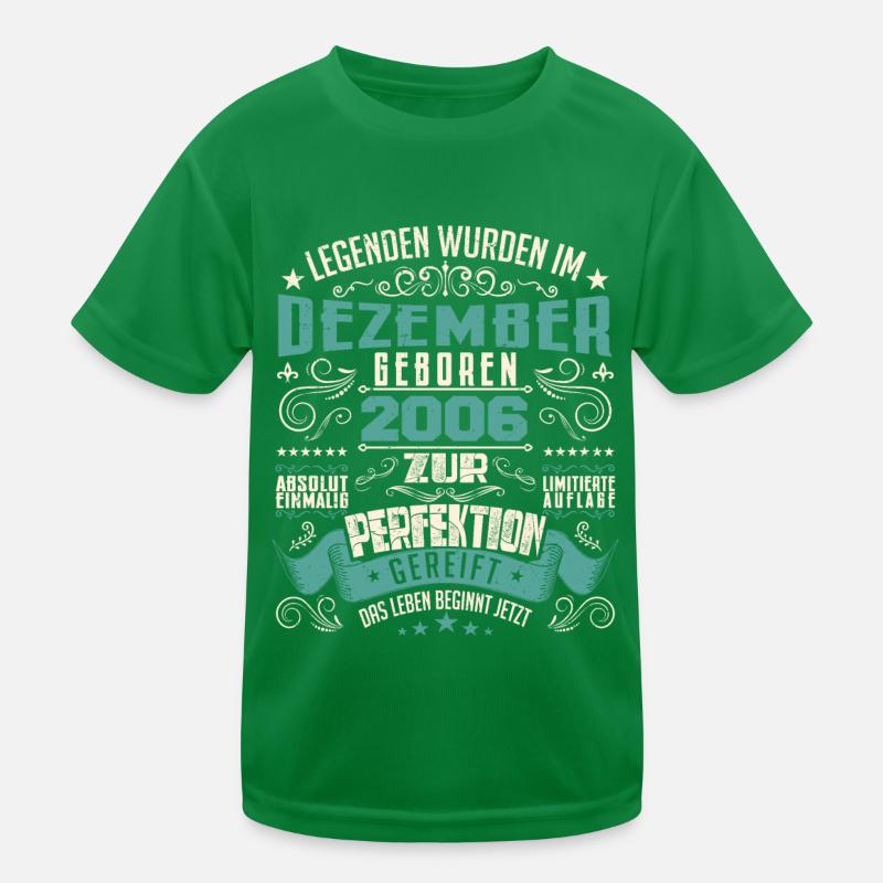 Legenden werden geboren im Dezember 2006 T-shirt sport Enfant