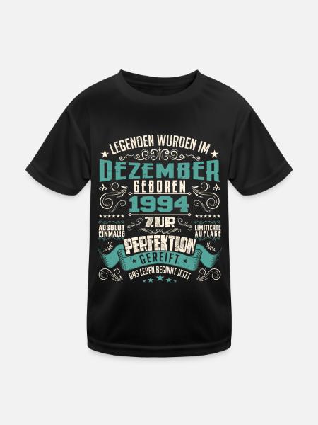 Legenden werden geboren im Dezember 1994 - T-shirt sport Enfant - noir - Devant