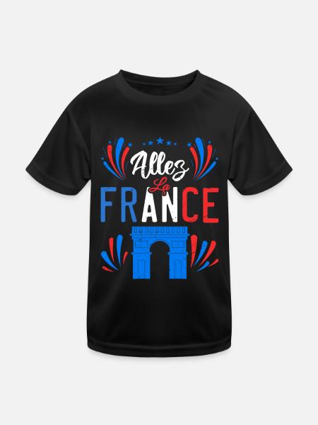 Allez La France - T-shirt sport Enfant - noir - Devant