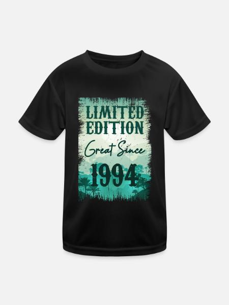 Einzigartig seiner Art seit 1994 - Kinder Funktions-T-Shirt - Schwarz - Vorne