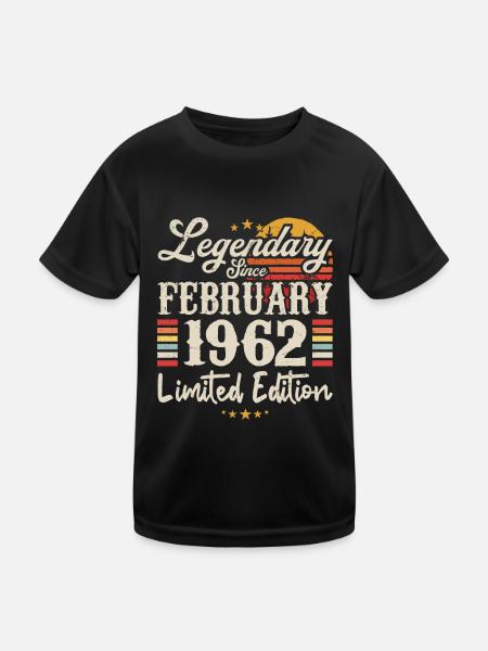 Legendary Since February 1962 | Limited Edition - T-shirt sport Enfant - noir - Devant