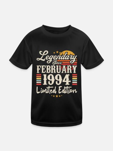 Legendary Since February 1994 | Limited Edition - T-shirt sport Enfant - noir - Devant