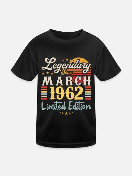 Legendary Since March 1962 - Limited Edition - T-shirt sport Enfant - noir - Devant
