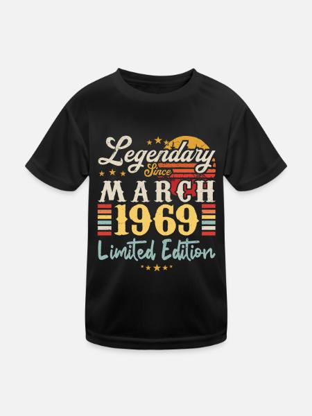 Legendary Since March 1969 - Limited Edition - T-shirt sport Enfant - noir - Devant