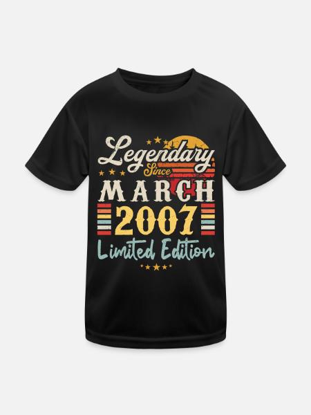 Legendary Since March 2007 - Limited Edition - T-shirt sport Enfant - noir - Devant