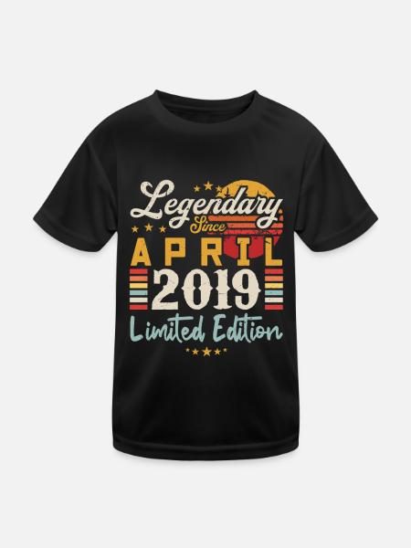 Legendary Since April 2019 | limited edition - T-shirt sport Enfant - noir - Devant