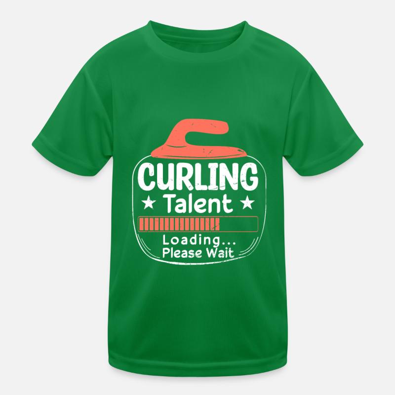 Curling Talent Loading Kinder Funktions-T-Shirt