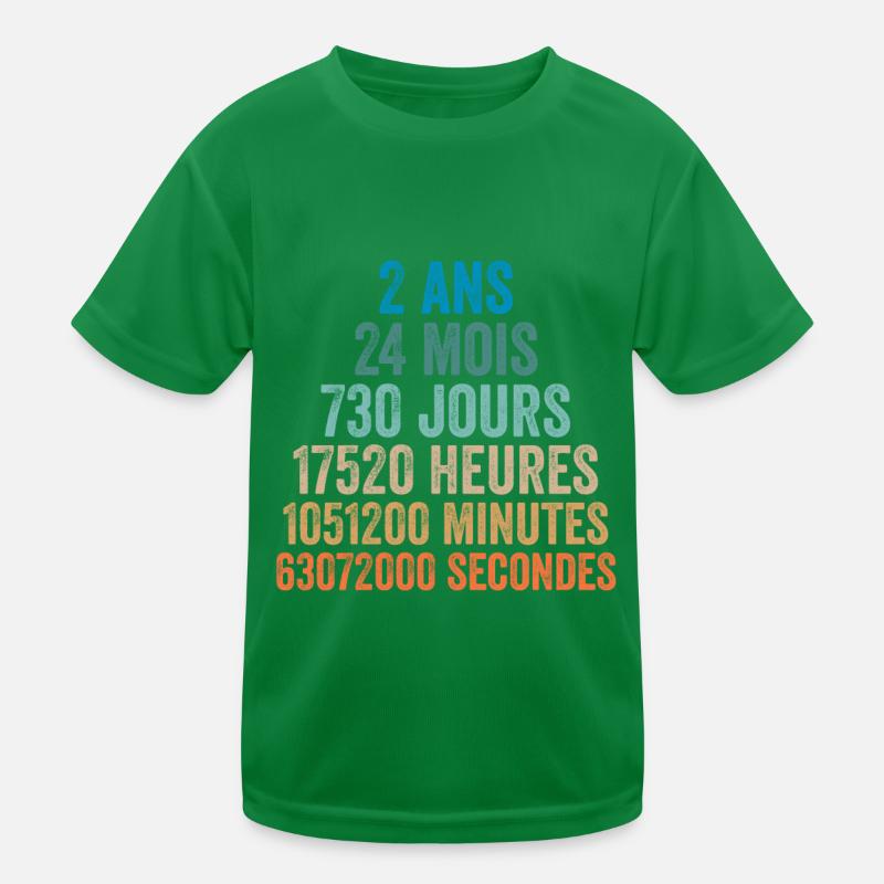 2 Ans Anniversaire - cadeau d'anniversaire T-shirt sport Enfant