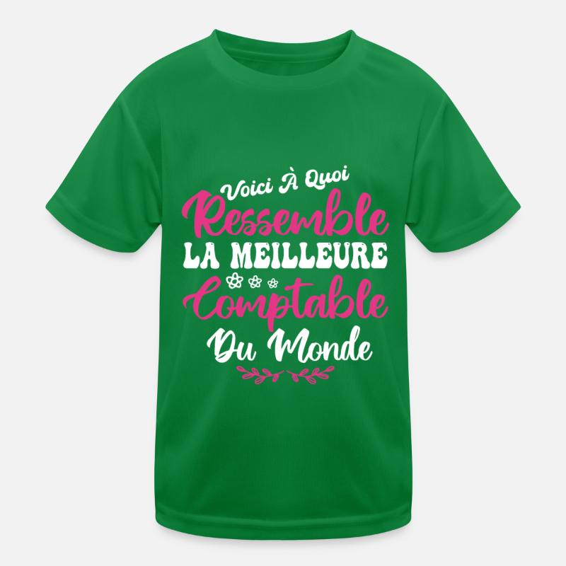 Voici A Quoi Ressemble La Meilleure Comptable T-shirt sport Enfant