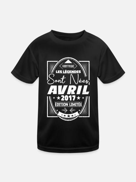 Avril 2017 - T-shirt sport Enfant - noir - Devant