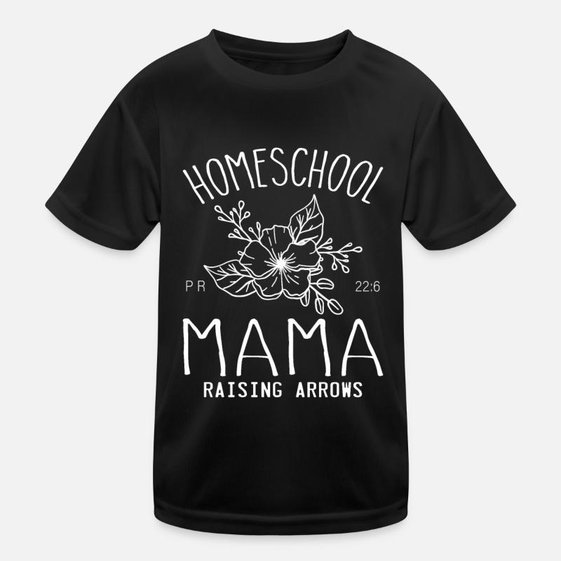 Mama zu Hause unterrichten Kinder Funktions-T-Shirt