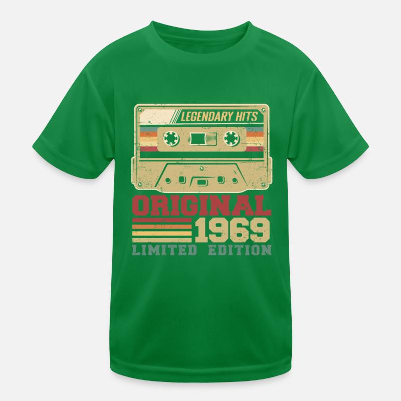 Original 1969 Vintage Geburtstagsgeschenk 1969 Kinder Funktions-T-Shirt