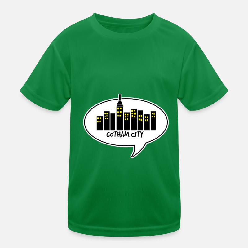 comic gotham city Kinder Funktions-T-Shirt