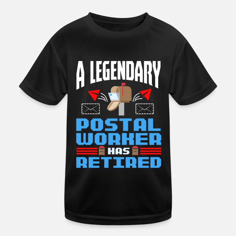 Postbote Rente Post Retired Postal Worker Kinder Funktions-T-Shirt