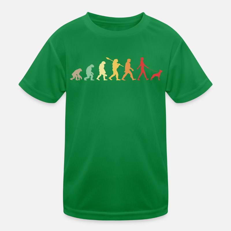 Evolution Lustiger Belgischer Schäferhund Malinois Kinder Funktions-T-Shirt