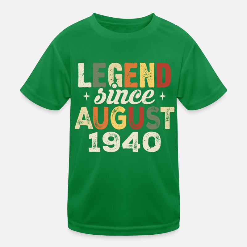 August 1940 Jahrestag August 1940 - August 1940 Kinder Funktions-T-Shirt