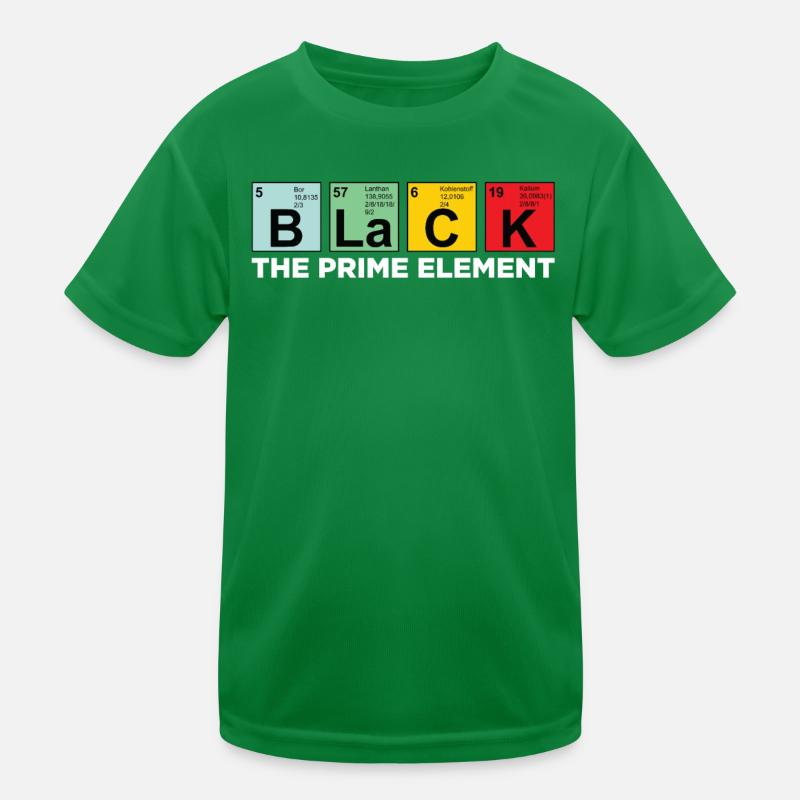 Black The most important element chemistry Science Kids Functional T-Shirt