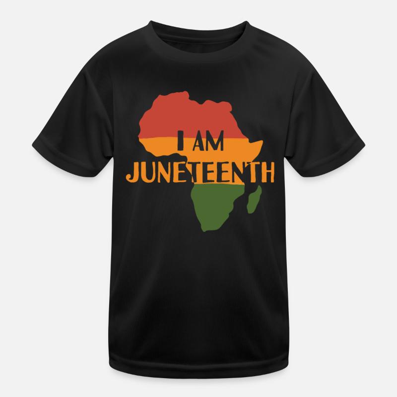 I am Juneteenth Africa Black Painter Kids Functional T-Shirt