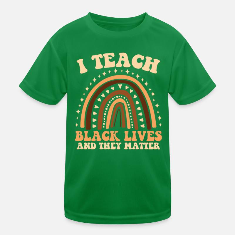 Ich Unterrichte Das Leben Der Schwarzen Und Sie Kinder Funktions-T-Shirt