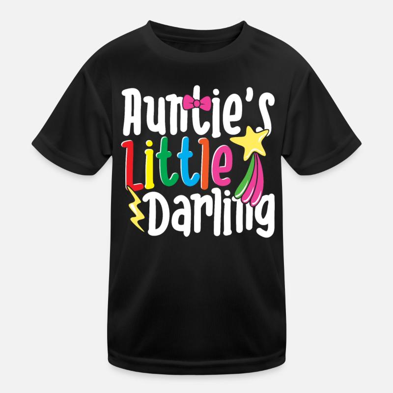 Auntie's Little Darling Buntes Kind Freizeit Kinder Funktions-T-Shirt