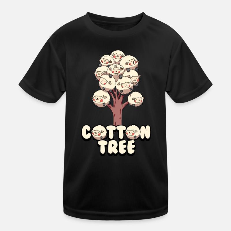 Adorable Cotton Tree Animals Fluffy Sheep Earth Kinder Funktions-T-Shirt