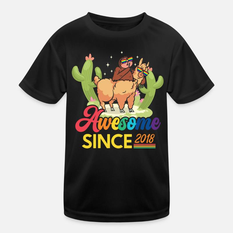 Awesome Seit 2018 Geburtsjahr Schaf Jahrestag Kinder Funktions-T-Shirt