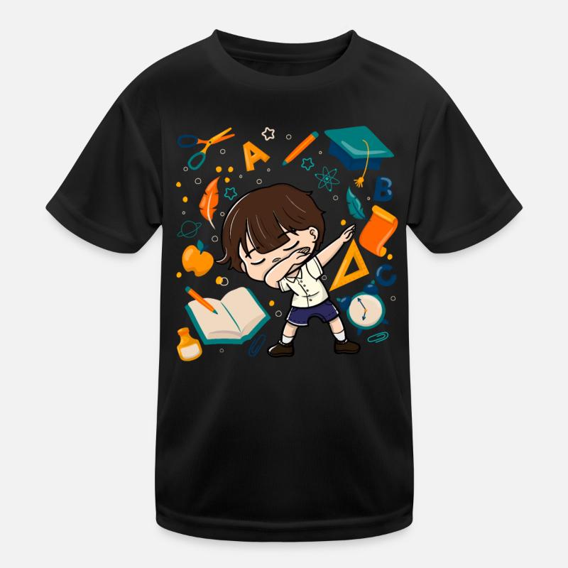 Dabbing Boy Erster Tag Der Schule Student Kid Kinder Funktions-T-Shirt