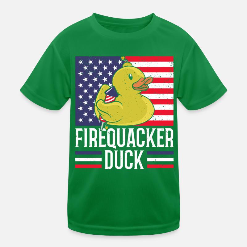 Firequacker Duck 4 juillet Firecracker T-shirt sport Enfant