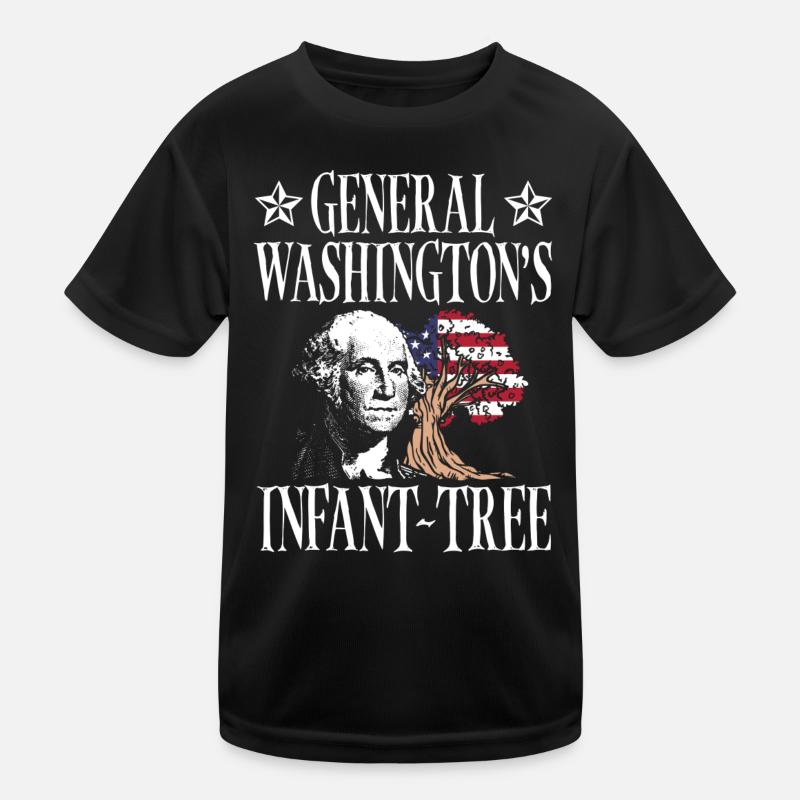 General Washingtons Säuglingsbaum 4. Juli Kinder Funktions-T-Shirt